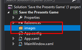 mooict wpf c# save the presents game - rename the new folder