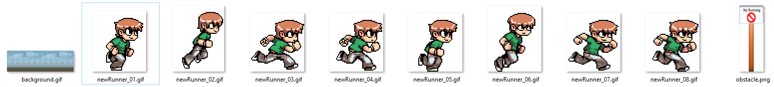 wpf c# parallax endless runner game tutorial sprite images